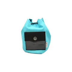 Ψωμιέρα φ13x15cm, Τιρκουάζ,  πλενόμενη δερματίνη, SONOLYS SAKD-TITQ