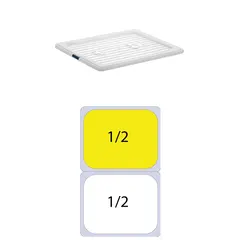Καπάκι PP για Δοχεία Τροφίμων, GN1/2 (265 x 325mm) PP-GN1/2-LID