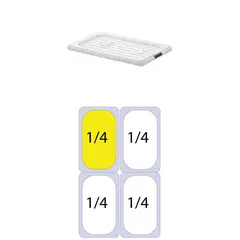 Καπάκι PP για Δοχεία Τροφίμων, GN1/4 (162 x 265mm) PP-GN1/4-LID