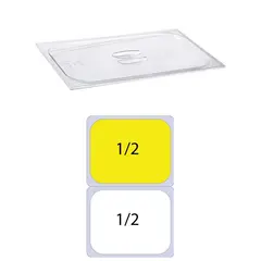 Καπάκι PC Διάφανο για Δοχεία Τροφίμων, GN1/2 (265 x 325mm), KAPP KAPP46010012