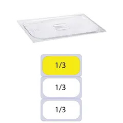 Καπάκι PC Διάφανο για Δοχεία Τροφίμων, GN1/3 (176 x 325mm), KAPP KAPP46010013