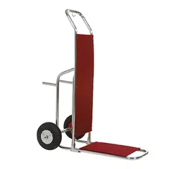Καρότσι μεταφοράς αποσκευών ΙΝΟΧ, με τροχούς φ20cm, 91x53x130cm, Evinoks KBA-214-S