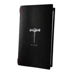 Menu Wine από ίνες κυτταρίνης, Σειρά Custom, με 1 διαφάνεια για 4 σελίδες 4RE (15.3x29.7cm), DAG CO4R36MENG/WINE