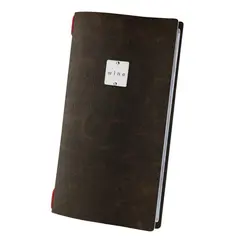 Menu PVC ECO JUTE, καφέ, με 2 διαφάνειες για 8 σελίδες 4RE (15.3x29.7cm), DAG MM4R4ZMP/WINE