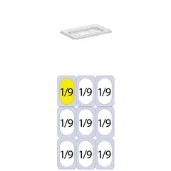 Καπάκι PC για Δοχεία Τροφίμων, GN1/9 (108 x 176mm) PC-GN1/9-LID