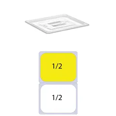 Καπάκι PC για Δοχεία Τροφίμων, GN1/2 (265 x 325mm) PC-GN1/2-LID
