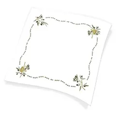 Χάρτινο Τραπεζομάντηλο Εστιατορίου, 100x100 cm, 3φυλλο, σχέδιο ελιά (τιμή για 150 τεμάχια) 1100791110