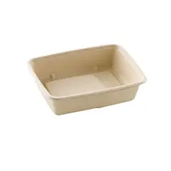 Δοχείο Ορθογώνιο 950ml, 16x23x4,5cm, από ζαχαροκάλαμο (τιμή για 75 τεμάχια) PUL46130F300N