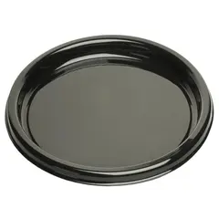 Δίσκος πλαστικός παρουσίασης Φ46cm Στρογγυλός, Μίας Χρήσης, RPET, Μαύρος (τιμή για 10 τεμάχια) BLA00918-50