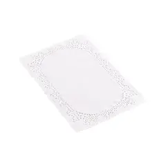 Πακέτο 250 Χάρτινες Δαντέλες Ορθογώνιες 20x30cm, Λευκές DEN50002030