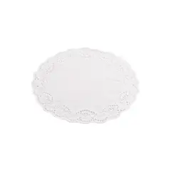 Πακέτο 250 Χάρτινες Δαντέλες Στρογγυλές Φ28cm, Λευκές DEN50000028