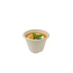 Μπωλ Σούπας 500 ml, φ13x9cm, από ζαχαροκάλαμο (τιμή για 100 τεμάχια) PUL42116F1000N