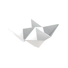 Πλαστικό μπωλ Origami PS, 13x13cm, άσπρο (τιμή για 25 τεμάχια) 6111-11