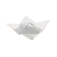 Πλαστικό μπωλ Origami PS, 13x13cm, διάφανο (τιμή για 25 τεμάχια) 6111-21
