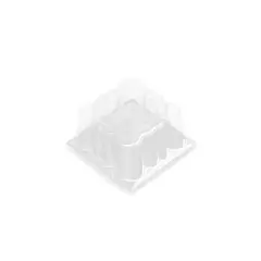 Καπάκι για Δισκάκι Πάστας PET πολυτελείας 9 x 9 cm x 7cm ύψος, χρυσαφί (τιμή για 50 τεμάχια) 059.040.70C