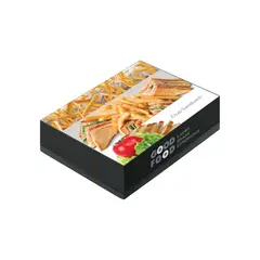 Κουτί μεταλιζέ GOOD FOOD Club Sandwich, 21x14x5.5cm (τιμή για 10 κιλά) 025.03.008