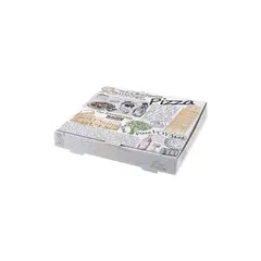 Κουτί Πίτσας Μικροβέλε, σχέδιο Rome Λευκό, 30x30x4.2cm (τιμή για 100 τεμάχια)  /RM-WH