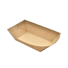 Χάρτινο σκαφάκι Kraft, 13oz, 18x13x4.5cm, μιας χρήσης (τιμή για 250 τεμάχια) 260-16-1004