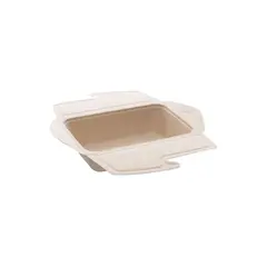 Μπωλ 1000ML, με καπάκι, 21x15x5cm, από ζαχαροκάλαμο, Μίας Χρήσης, Μπεζ  (τιμή για 75 τεμάχια)PUL43080320