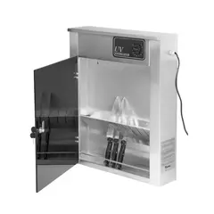 Ηλεκτρικός αποστειρωτής 10 μαχαιριών UV, INOX, 520x140x650mm, χρονοδιακόπτης: 120 λεπτά  ABS10.