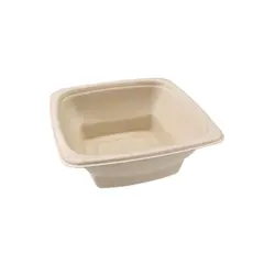 Μπωλ Τετράγωνο 1000 ml, 18x18x6 cm, από ζαχαροκάλαμο, Μίας Χρήσης, Sabert (τιμή για 75 τεμάχια) PUL49032F300N
