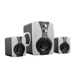 Multimedia ηχεία 2.1 Γουφερ διαμέτρου 4‘‘ισχύς 3W. ηχεία 2x2W, Απόκριση συχνότητας 100Hz-18KHz YM-2060/FT-2060/W