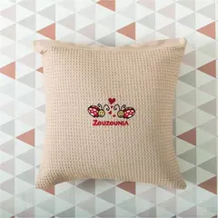 Σετ 2 τμχ Βρεφικές Μαξιλαροθήκες, 100% Βαμβάκι, 48X48cm, Πασχαλίτσα, Λευκό ZOU-BD-431