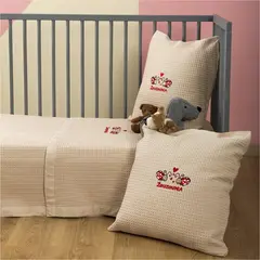 Κουβέρτα Βρεφική, 100% βαμβάκι, 110x140cm, Πασχαλίτσα, Μπεζ ZOU-BD-407