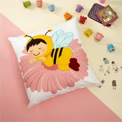 Βρεφική Μαξιλαροθήκη, 100% Βαμβάκι, 80x80cm, Παιδί Μέλισσα ZOU-BD-204