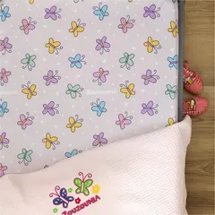 Σετ Σεντόνια Παιδικά, 115x180cm, 100% βαμβάκι, 200 κλωστές, Πεταλούδα ZOU-BD-135