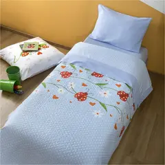 Παιδικό Κουβερλί Βαμβακερό, 160x240cm, Πασχαλίτσα ZOU-BD-186