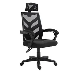 Z.EO605,1 BF2980 Πολυθρόνα Γραφείου Διευθυντή Mesh Μαύρο 60x66x111/121cm