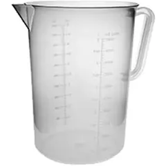 Κανάτα/Μεζούρα πλαστική PP, 5000ml, φ20x27.5cm JD-8610PP