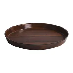 Δίσκος laminated με αντιολισθητική επιφάνεια, βαθύς, φ36cm, χρώμα ξύλου HOR360-101