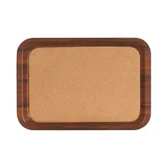 Δίσκος laminated σερβιρίσματος με φελλό, 24x34cm, χρώμα ξύλου COR240340-101