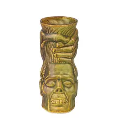 Κούπα Tiki 44cl, φ6.4x17cm, καφέ, Πορσελάνης, HAND-44/BR