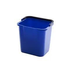 Πλαστικός κουβάς με χερούλι 4.7lt, 21.3x17.7x21.5cm, στοιβαζόμενος, μπλε. Trust TR.5265/BU