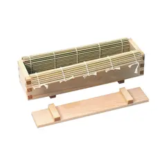 Καλούπι Sushi ξύλινο bamboo ματ, 26x7.5x5.5cm, με καπάκι, σειρά AUTRE, Louis Tellier LT.SUSH02