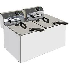 Φριτέζα Διπλή, 2x10lt Λάδι, 9000W. XDOME XDF1010LM