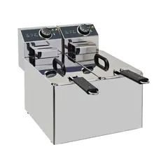 Φριτέζα Διπλή, 2x4lt Λάδι, 6000W. XDOME XDF44LS