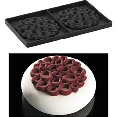 Αντικολλητικό καλούπι σιλικόνης, 24x14cm, 2 x mini Κοράλι, Pavoni TOP10S