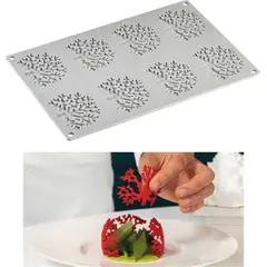 ​Αντικολλητικό καλούπι σιλικόνης GOURMET, 30x20cm, 8 x Κοράλι, Pavoni GG027