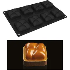 Αντικολλητικό καλούπι σιλικόνης, 30x17.5cm, 8 x Pavoflex, Pavoni PX3207S