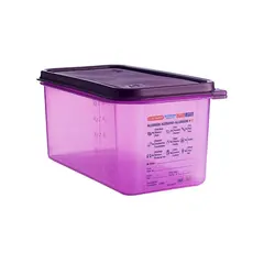 Αντιαλεργικό Δοχείο PP, GN1/3xΥ15cm, με καπάκι, 6 lt, Araven AR.61393