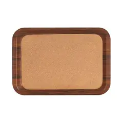 Δίσκος laminated σερβιρίσματος με φελλό, 32x44cm, χρώμα ξύλου COR320440-101