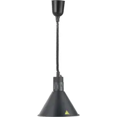 Θερμαινόμενη λάμπα οροφής, 250W, εύκαμπτο καλώδιο 60 έως 150cm, μαύρη, KARAMCO K/HL-C