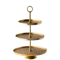 Εταζιέρα "Gold" 3 επιπέδων, φ30/φ25/φ20cmxΥ47cm, Stylepoint WCC302520