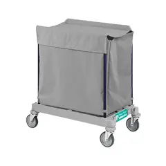 Καρότσι λινών (απλύτων), γκρι, με σάκο 200lt & ρόδες φ15cm, TTS Cleaning 88x53x93.5cm. HOTEL-916