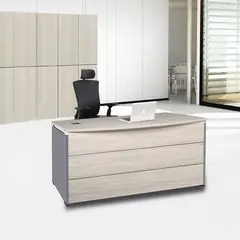 Z.EO835 PROGRESS Γραφείο Απόχρωση Elm - Grey 200x90x75cm