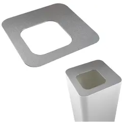 Κάλυμμα κάδου 30x30cm, Απορριμμάτων, Σατινέ, Stil-Casa Italy PC6-AS
